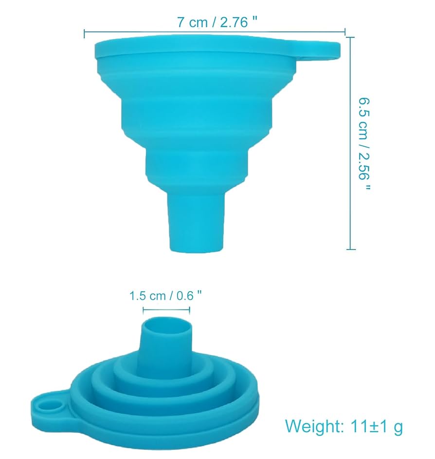 Collapsible Silicone Foldable Funnel for Kitchen