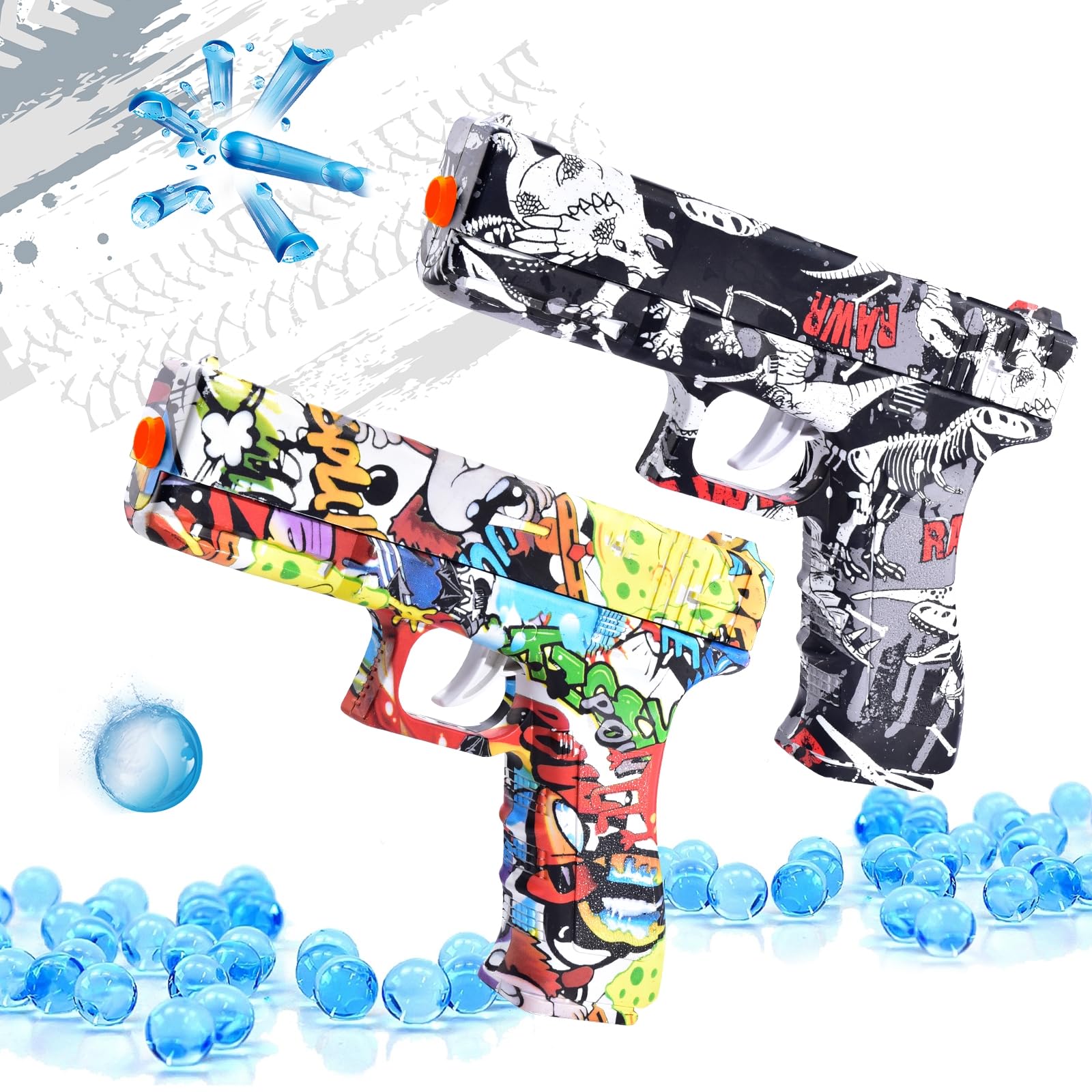 Large Size Glock Graffiti Water Balls Toy Gun For kids with Box