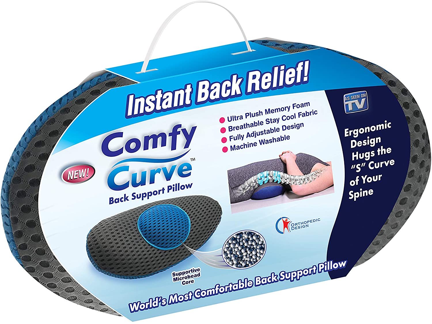 Amazing Lumbar Back Support Pillow Ergonomically Designed