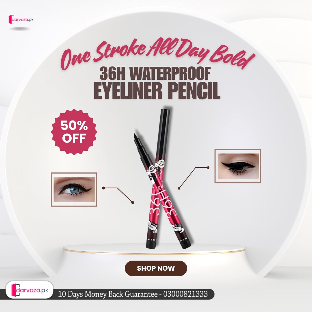 36h Waterproof Eyeliner Pencil Black