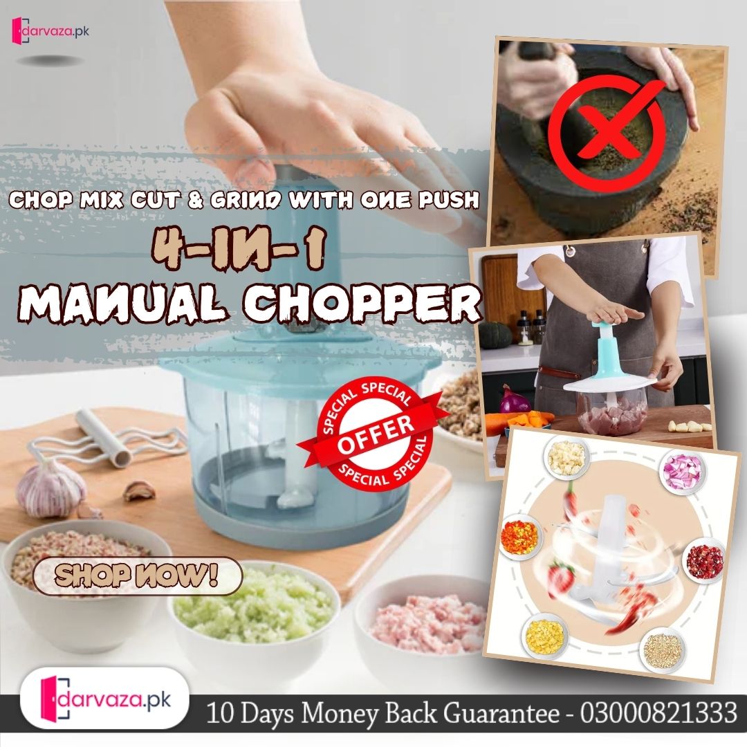 Imported Manual Hand Push Multifunctional Chopper Mixer Cutter and Grinder
