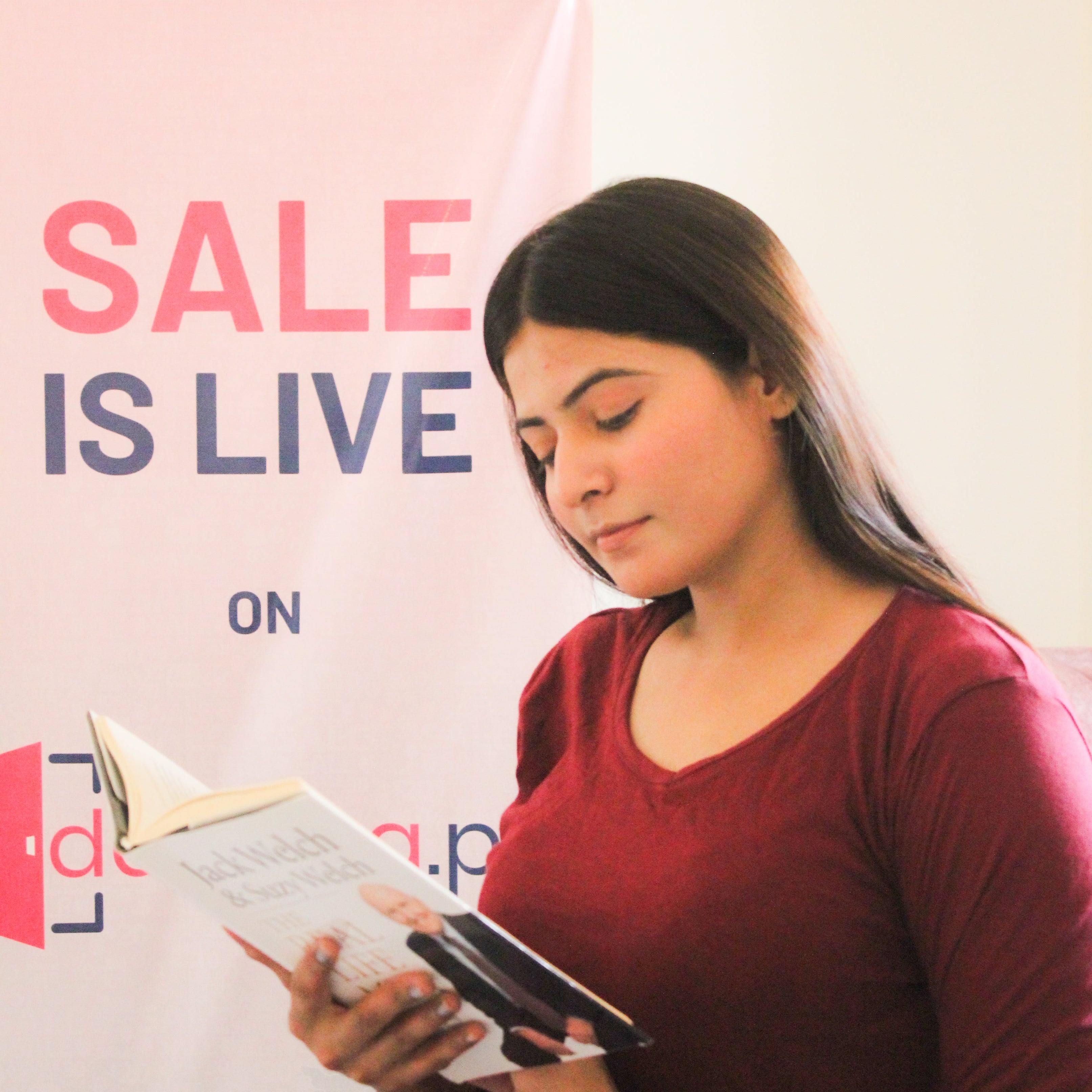 Maroon V-Neck Women's PJ Set