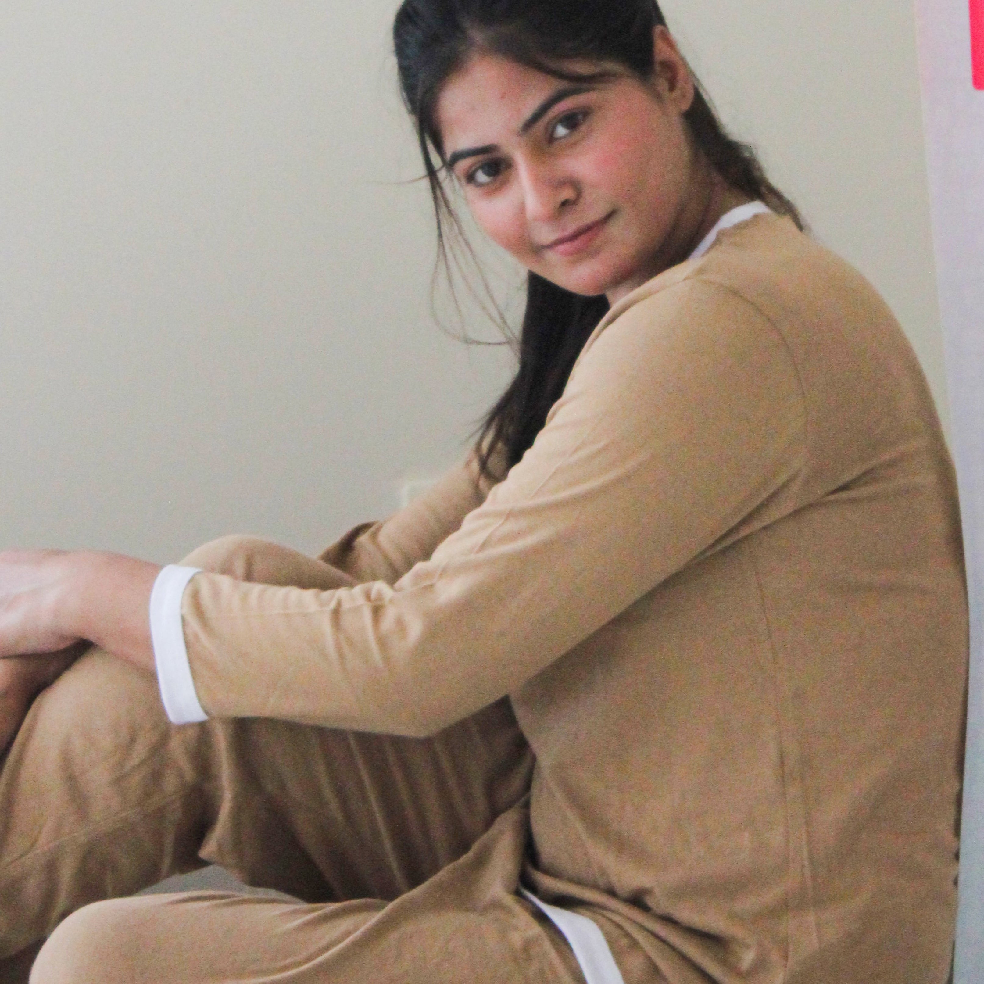 Skin White Round Neck Plazzo PJ Set