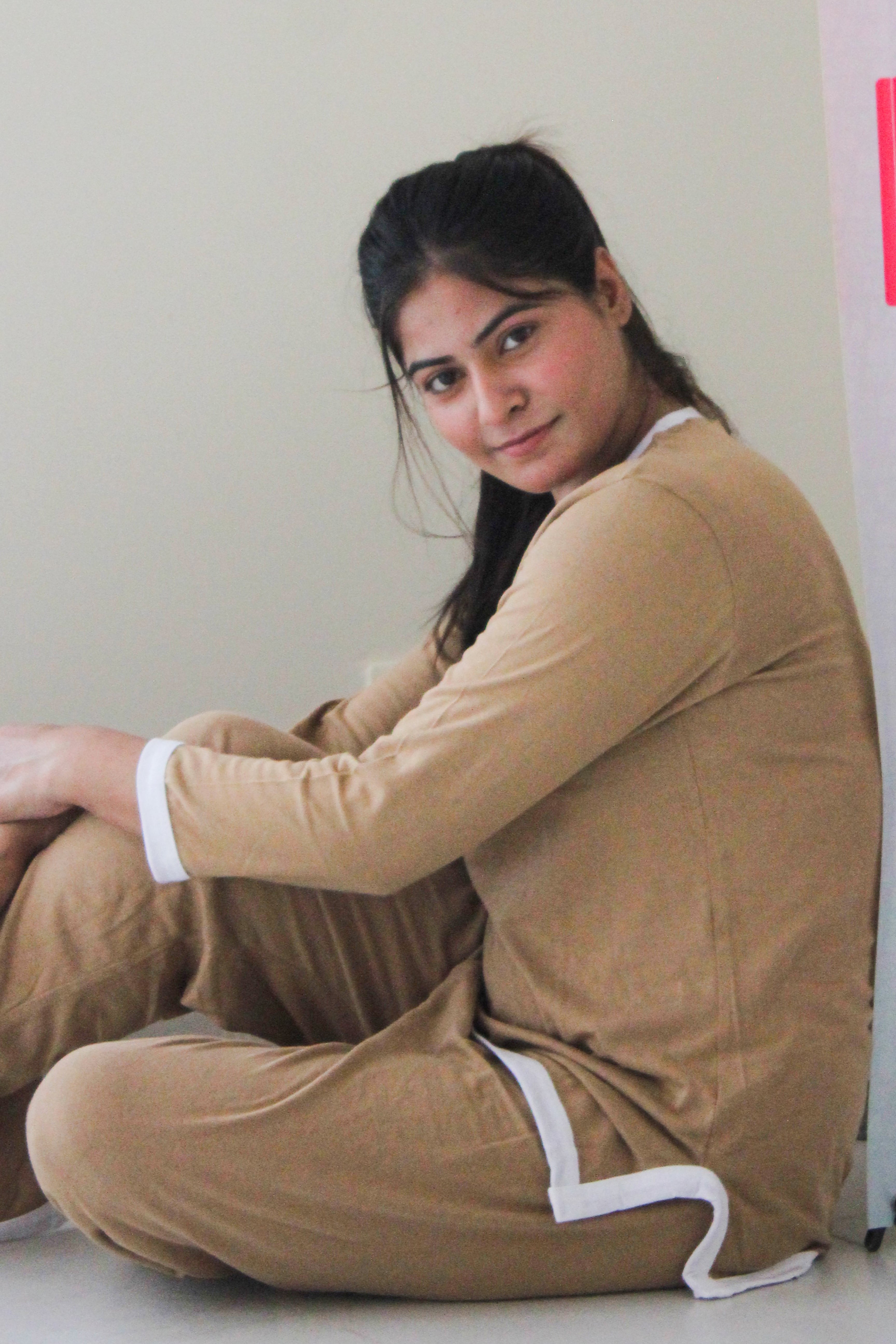 Skin White Round Neck Plazzo PJ Set