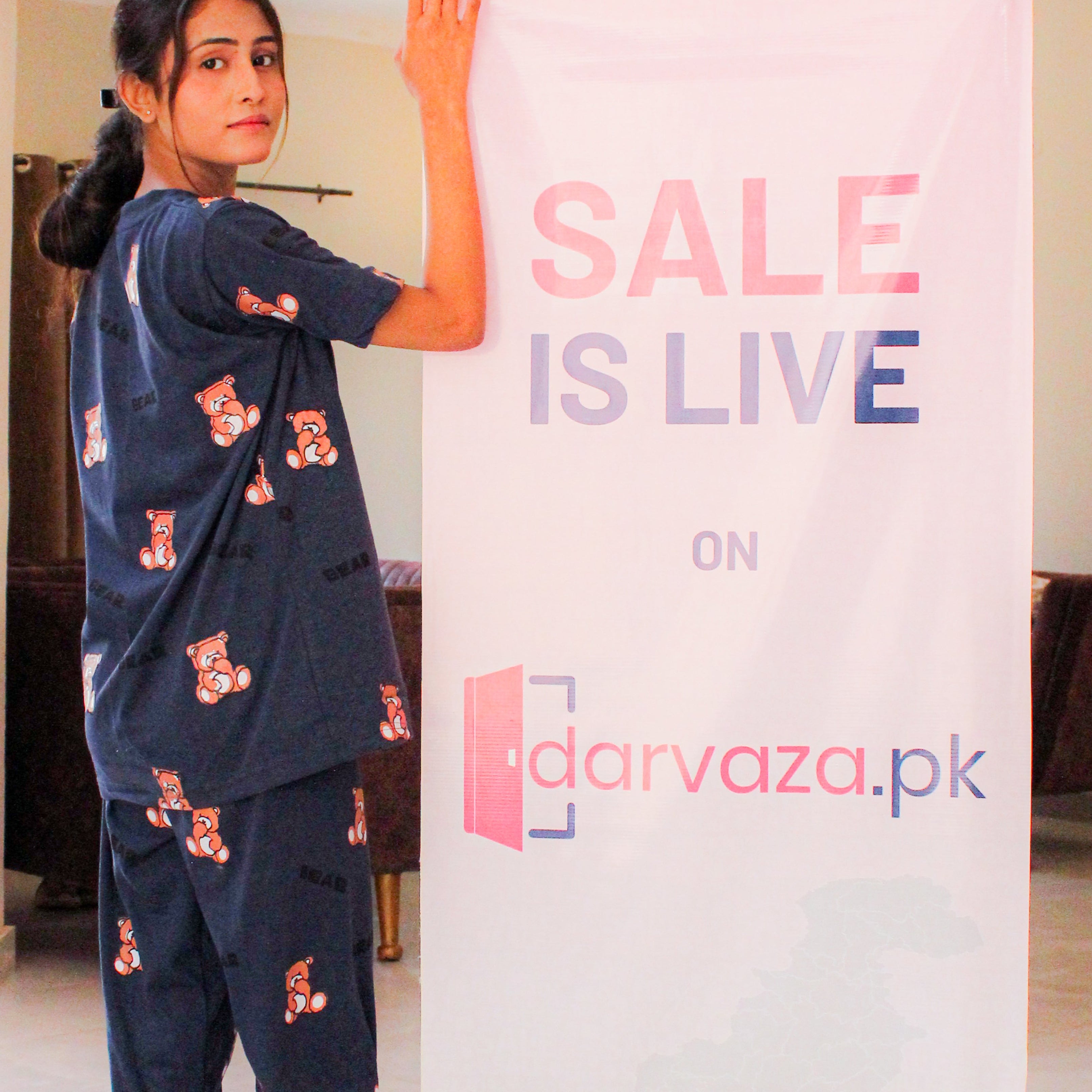 Gray Cozy Bear Hug Nightwear