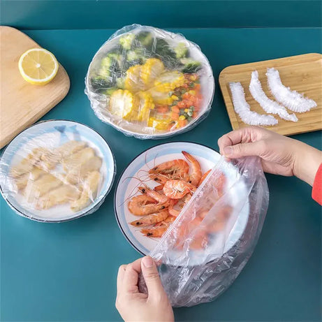 Disposable Plastic Food Wrap 100Pcs