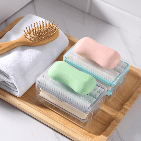 Soap Dispenser with Roller Drain Holes for Easy Cloth Washing Soap Roller in Rs 899