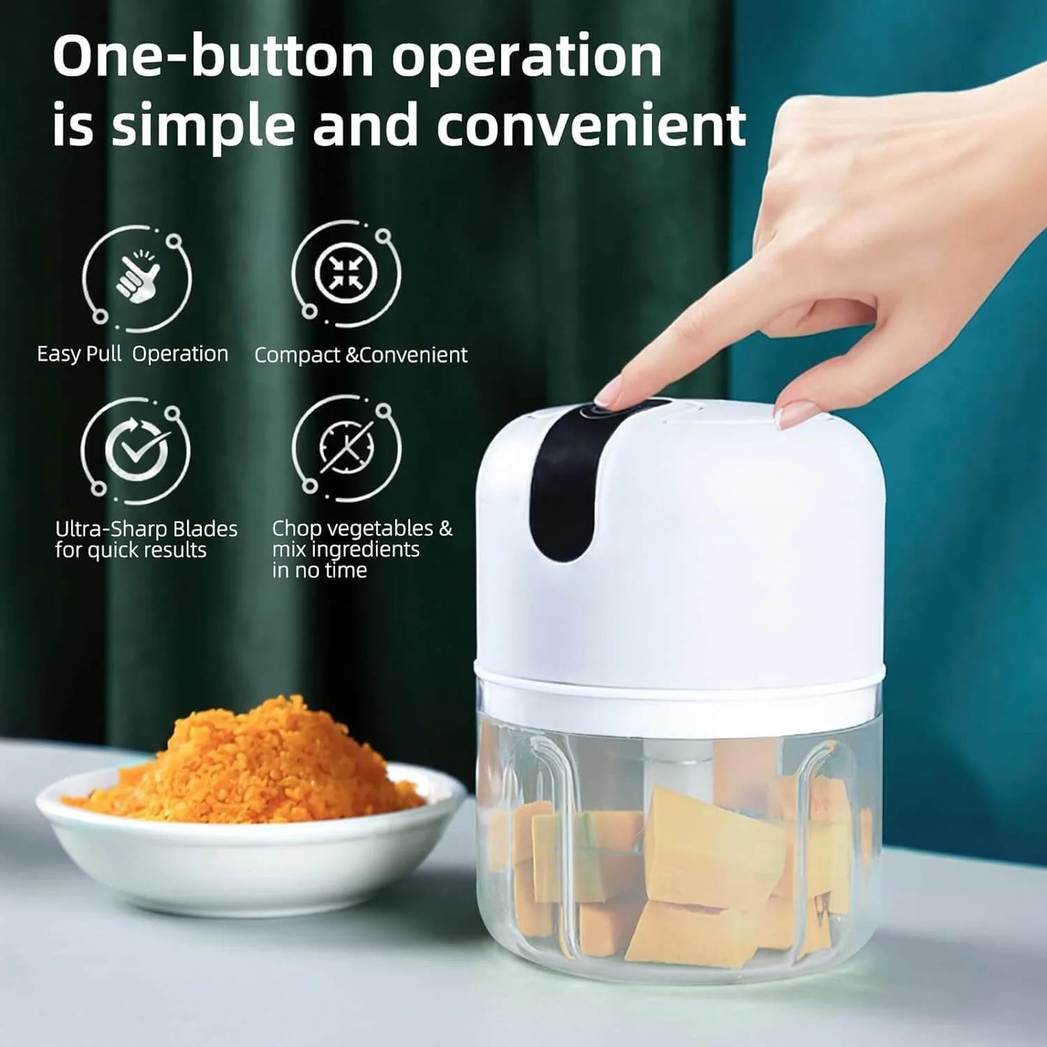 Portable Rechargeable Mini USB Food Processor Chopper