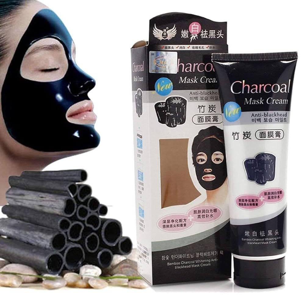 Charcoal Anti-Blackhead Mask Cream – Deep Pore Cleansing