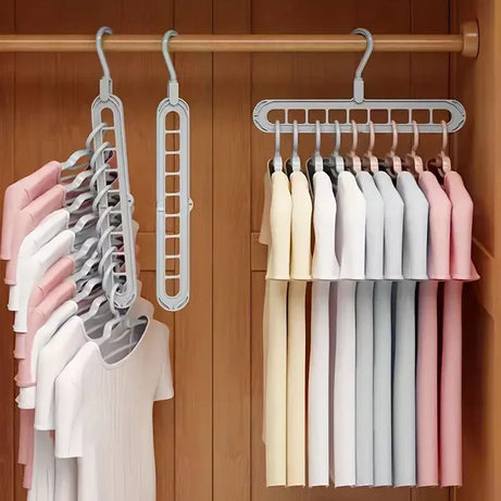 9 Hole Multifunctional Folding Hanger