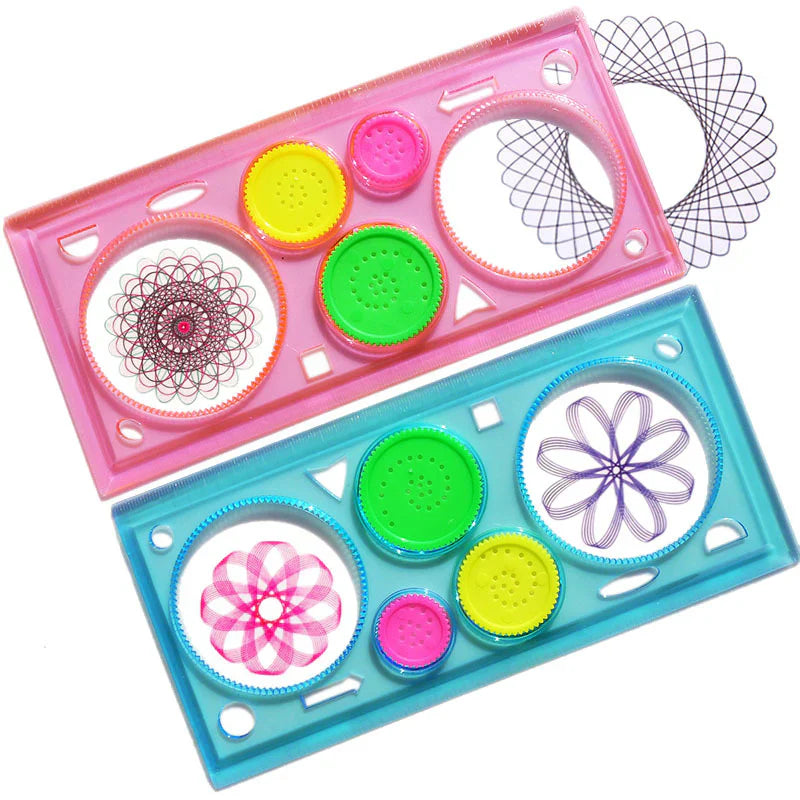 Plastic Spirograph Ruler Set for Circular Designing