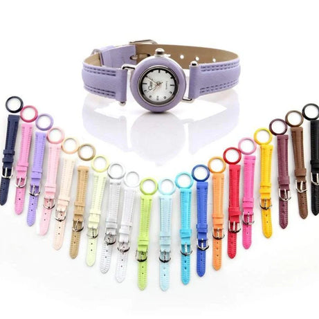 Interchangeable Ladies Watch Set Bands With 2 Watches and 21 Straps for Use in Every Occasion
