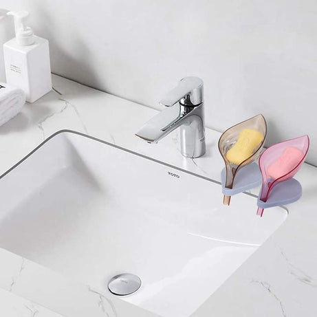 Azaadi Sale Offer 5 Pcs Leaf Shape Soap Holder with Self Draining (5 Holders)