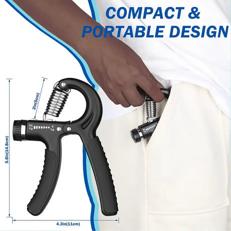Buy 1 Get 1 Free Adjustable Hand Gripper Resistance Hand Muscle Trainer For Stronger Forearms Exerciser