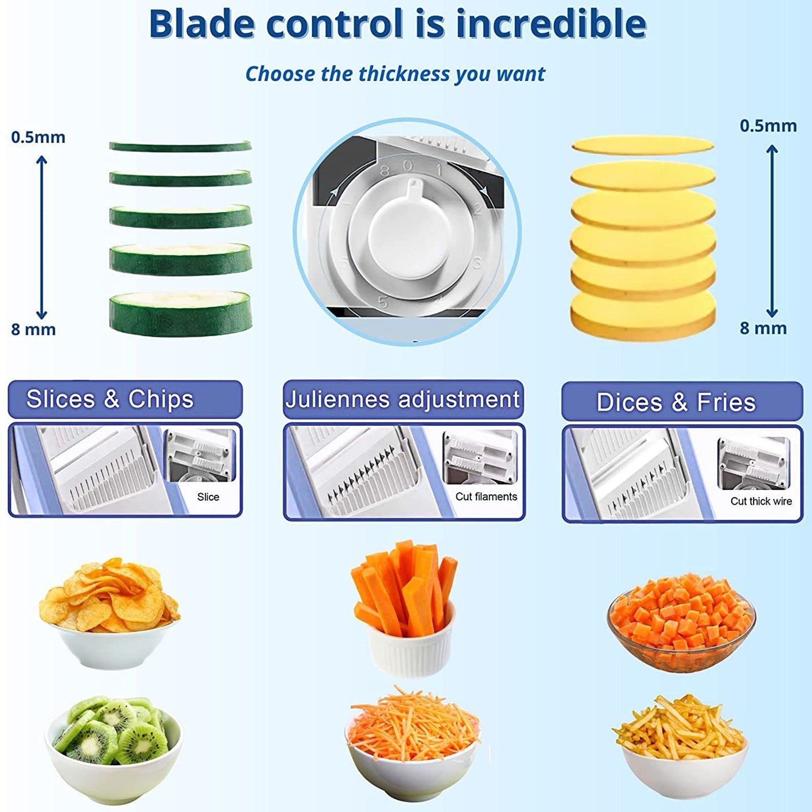 Imported Multi-Purpose Kitchen Vegetable Slicer - Multifunctional Mandoline chopper in Rs 1999