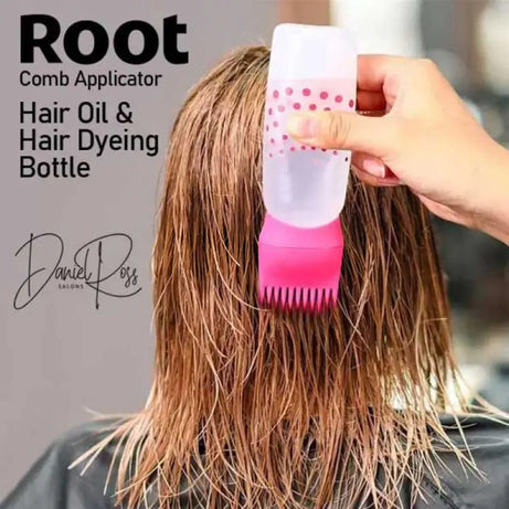 Set of 3 Root Comb Applicator – Hair Oil & Hair Color Dye Bottle