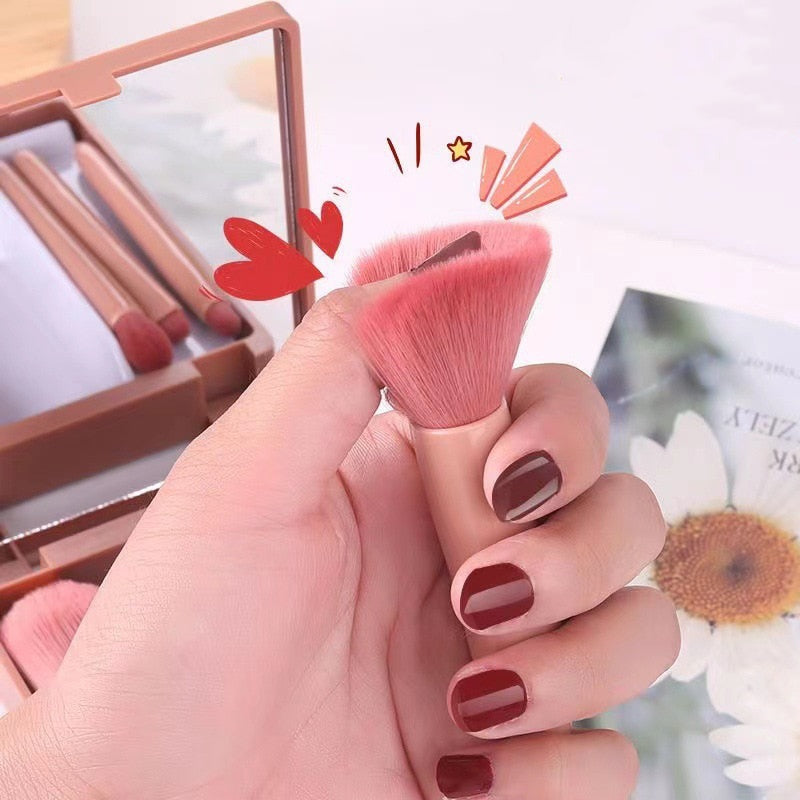 5-piece Makeup Brush Tool Set, Makeup Powder, Eye Shadow, Foundation, Blusher, Mixed Makeup Brush, Beauty Tool