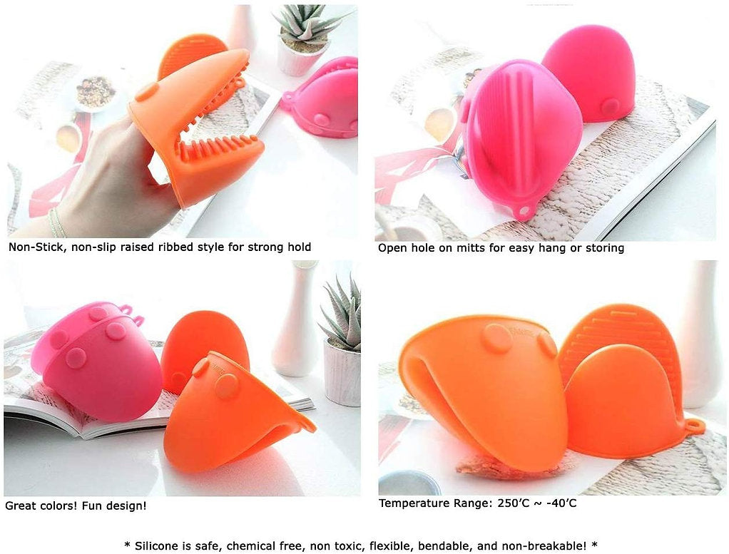 Heat Resistant Silicone Hot Pot Holder Pair