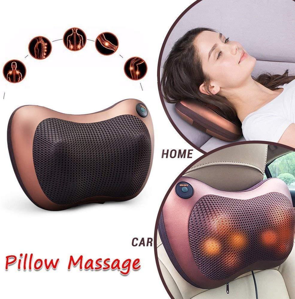 Electric Massager Pillow with Heating Function For Pain Relief and Neck / Back Relaxation