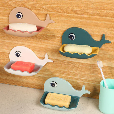 Self-Adhesive Wall Mounted Whale Soap Holder