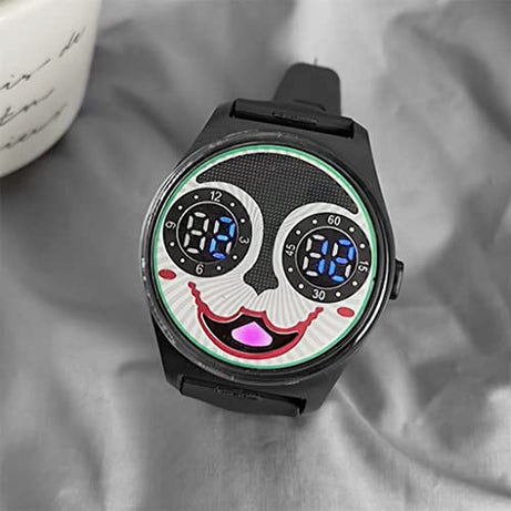 (Pack of 3) ADAMO Joker Smile Kids Digital Unisex Watch For Boys and Girls