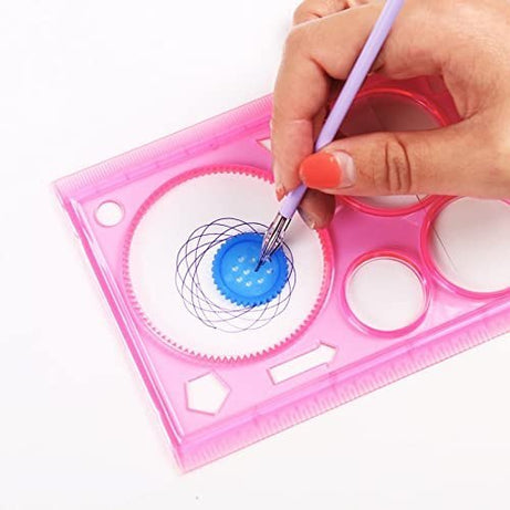 Plastic Spirograph Ruler Set for Circular Designing