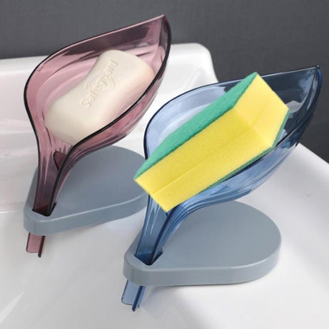 Azaadi Sale Offer 5 Pcs Leaf Shape Soap Holder with Self Draining (5 Holders)