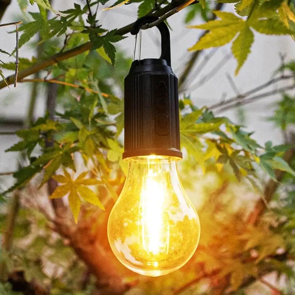 Mini Portable Emergency Rechargeable Waterproof LED Lamp Bulb with Clip Hook Type C Charging