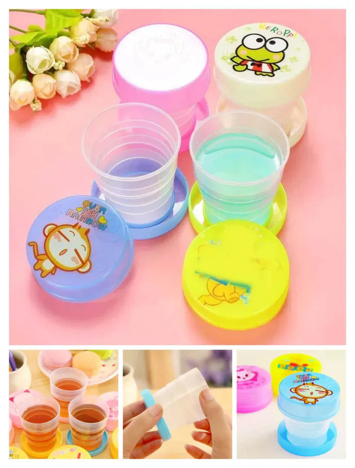 Portable Cartoon Magic Foldable Cup for Kids (1Pc)