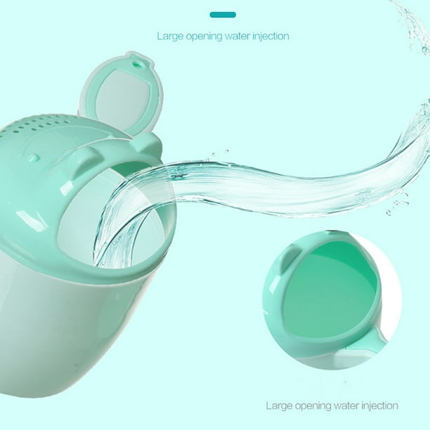 Cartoon Shaped Baby Bath Mug Shower and Holder