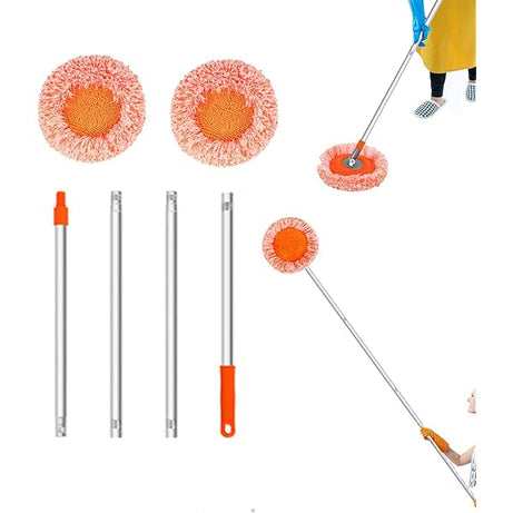 Rotatable Adjustable Sunflower Extendable Mop For Car Wash Home Dust Wall and Floor Cleaning