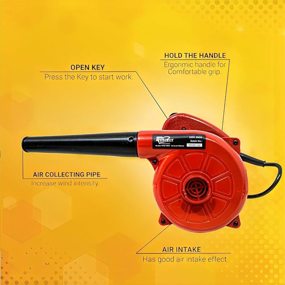 Portable Imported Pure Copper Winding & Electric Air Blower and Vacuum Cleaner with Variable Speed Control and Double Function with Dust Bag