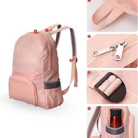 Portable Foldable Lightweight and Convertible Travel School Bag with Multi Pocket Design with Shoulder Strap For Outdoor Use