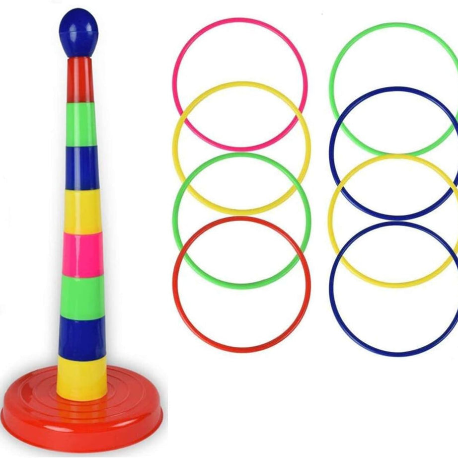 Children Ring Toss Game Set Rainbow