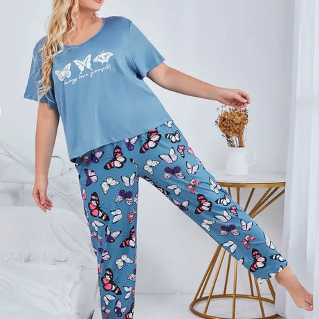 Multi Colours Butterfly Night Suit