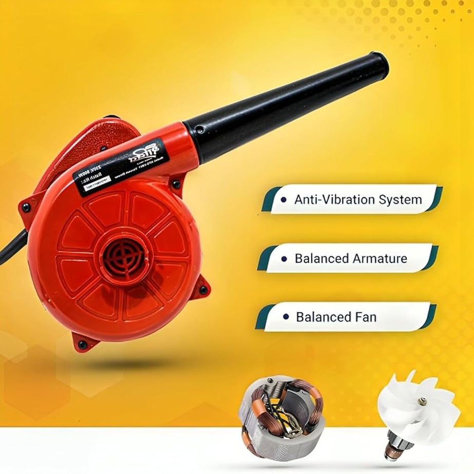 Portable Imported Pure Copper Winding & Electric Air Blower and Vacuum Cleaner with Variable Speed Control and Double Function with Dust Bag