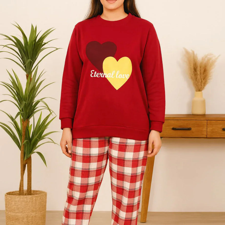 Winter Red Eternal Love Co-Ord Set