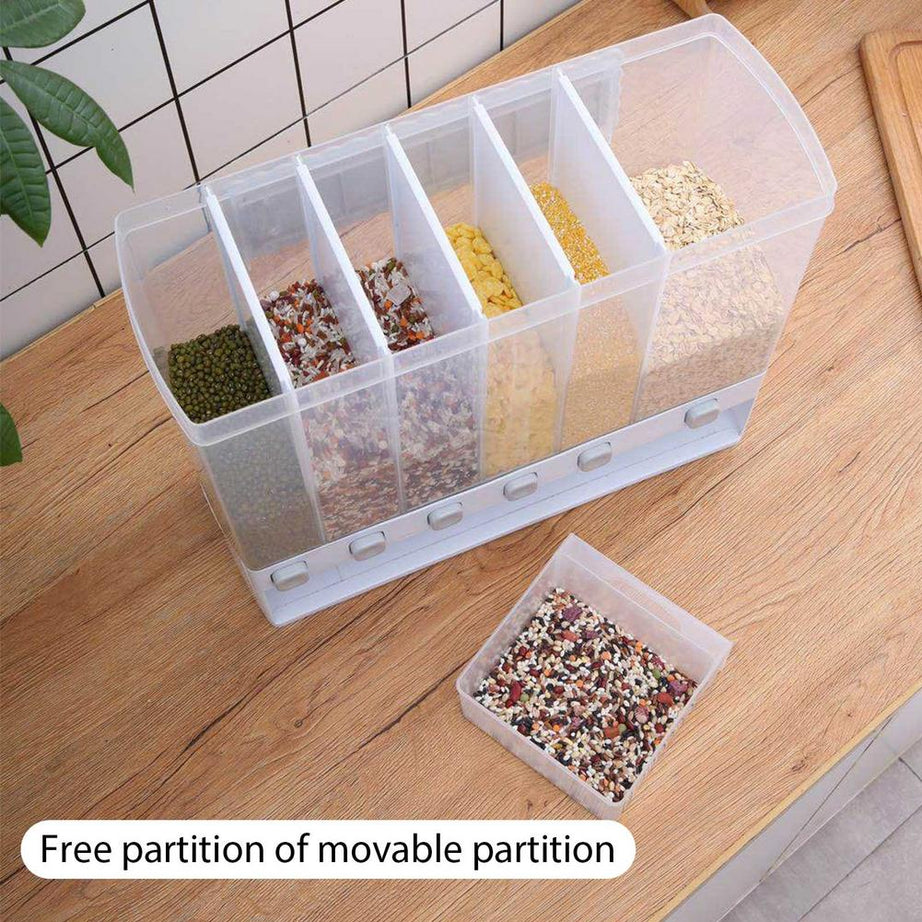 Wall Mounted 10 kg Rice Bucket & Pulse Dispenser Rs 3999