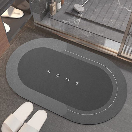 Super Absorbent Floor Mat, Memory Foam Bath Mat Absorbent Super Cozy Soft Strong Non-Slip Pvc Bathroom Rug Easy to Clean