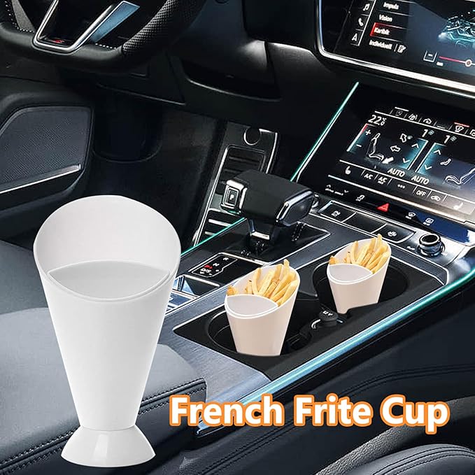 Potato French Fries Chips Carrying Holder with Dipping Container For Home and Outdoor Use