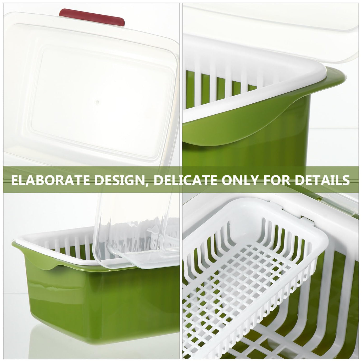 Portable Master Plastic Double Layer Utensils Dish Drainer Plate Stand Storage Organizer Rack with Box For Kitchen
