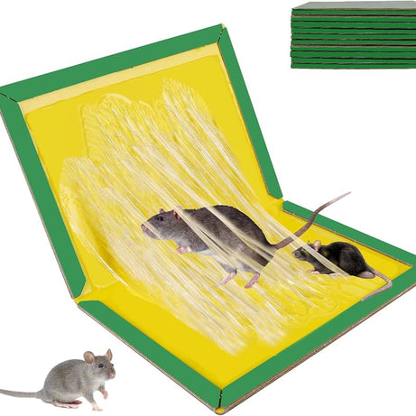 (Pack of 10) Sticky Glue Mouse Trap Book Essential Rat Catcher For Home and Dorm Cleaning