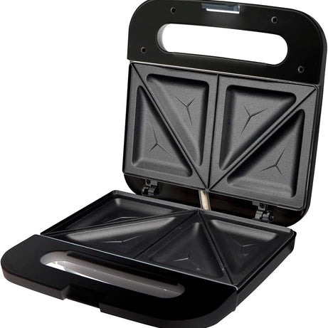 Double-sided Heating Electric Sandwich maker with Non-stick coating plate with Indicator Lights and Cool Touch Handle Perfect For Cooking Breakfast