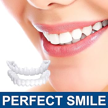 Snap On Smile Veneers Moldable False Artificial Braces Teeth Kits For Men And Women