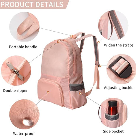 Portable Foldable Lightweight and Convertible Travel School Bag with Multi Pocket Design with Shoulder Strap For Outdoor Use