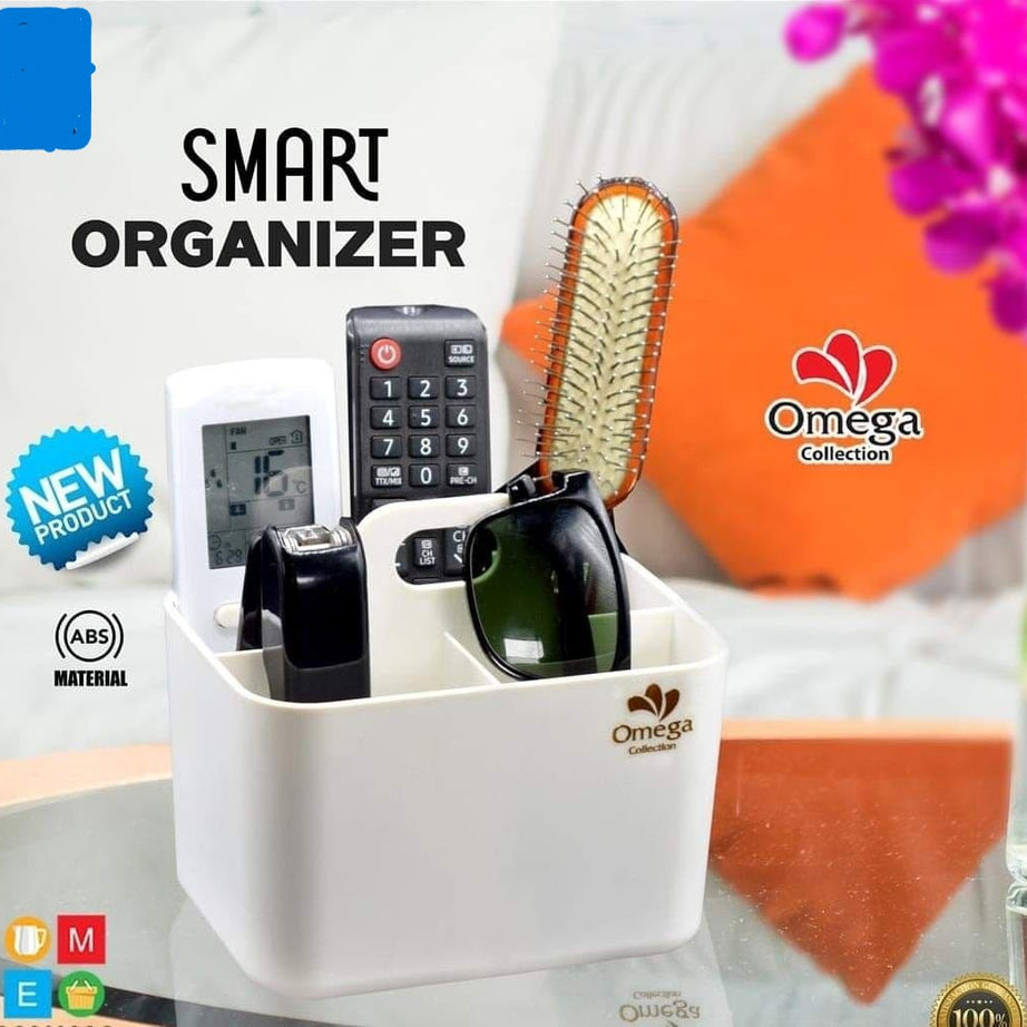 Multi Purpose Plastic Versatile Smart Storage Holder Organizer Box with 2 Partitions For Home and Outdoor Use