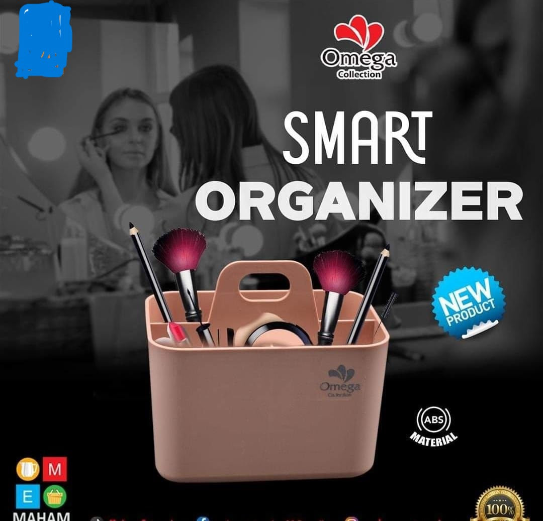 Multi Purpose Plastic Versatile Smart Storage Holder Organizer Box with 2 Partitions For Home and Outdoor Use