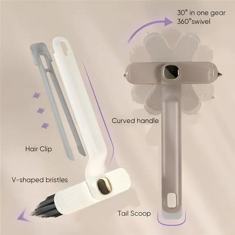 3 in 1 Multifunctional Rotating Brush with Handle Crevice Cleaning Gap Brush
