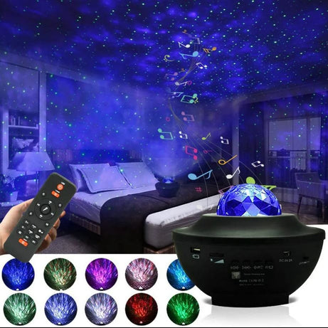 Imported Color Full Light Galaxy Sky Projection Lamp with Built in Loud Speaker Bluetooth USB RGBW Rs 4799