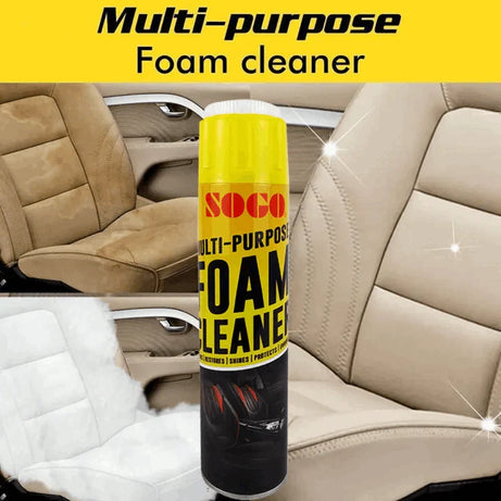 Multi Purpose Foam Cleaner For Cleaning Vinyl and Fabric Upholstery, Floor Mats, Carpets, Leather, and Car Seats